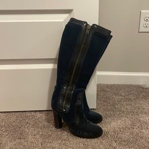 Stella McCartney suede blue boots